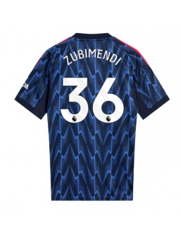 Billige Arsenal Martin Zubimendi #36 Bortedrakt 2025-26 Kortermet